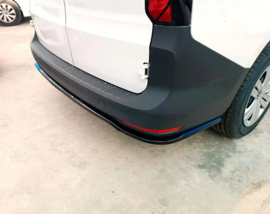 Achterbumperskirt (Diffuser) passend voor Volkswagen Caddy Maxi V Box/MPV 2020- (ABS Glanzend zwart)