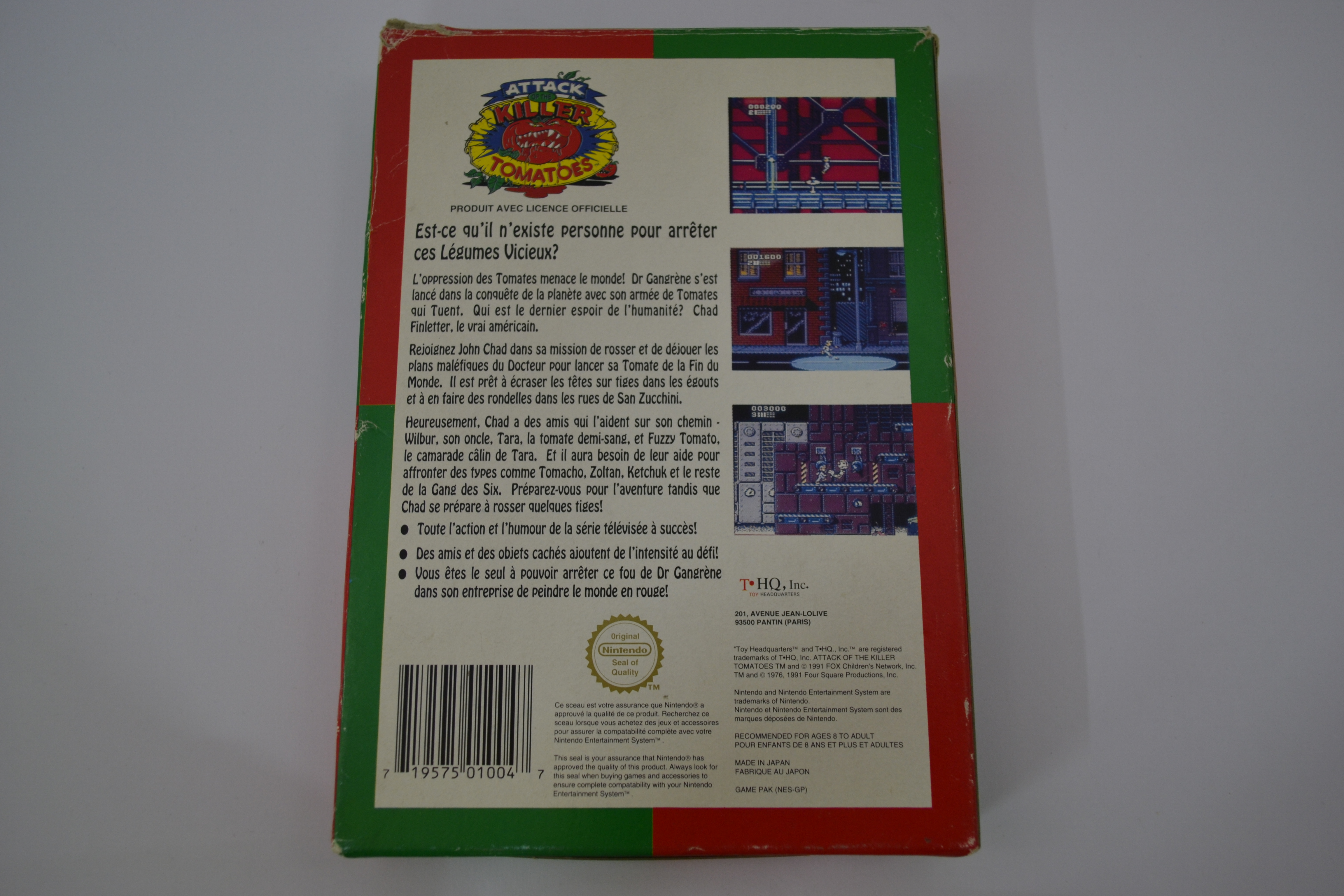 Attack Of The Killer Tomatoes (NES FRA CIB)
