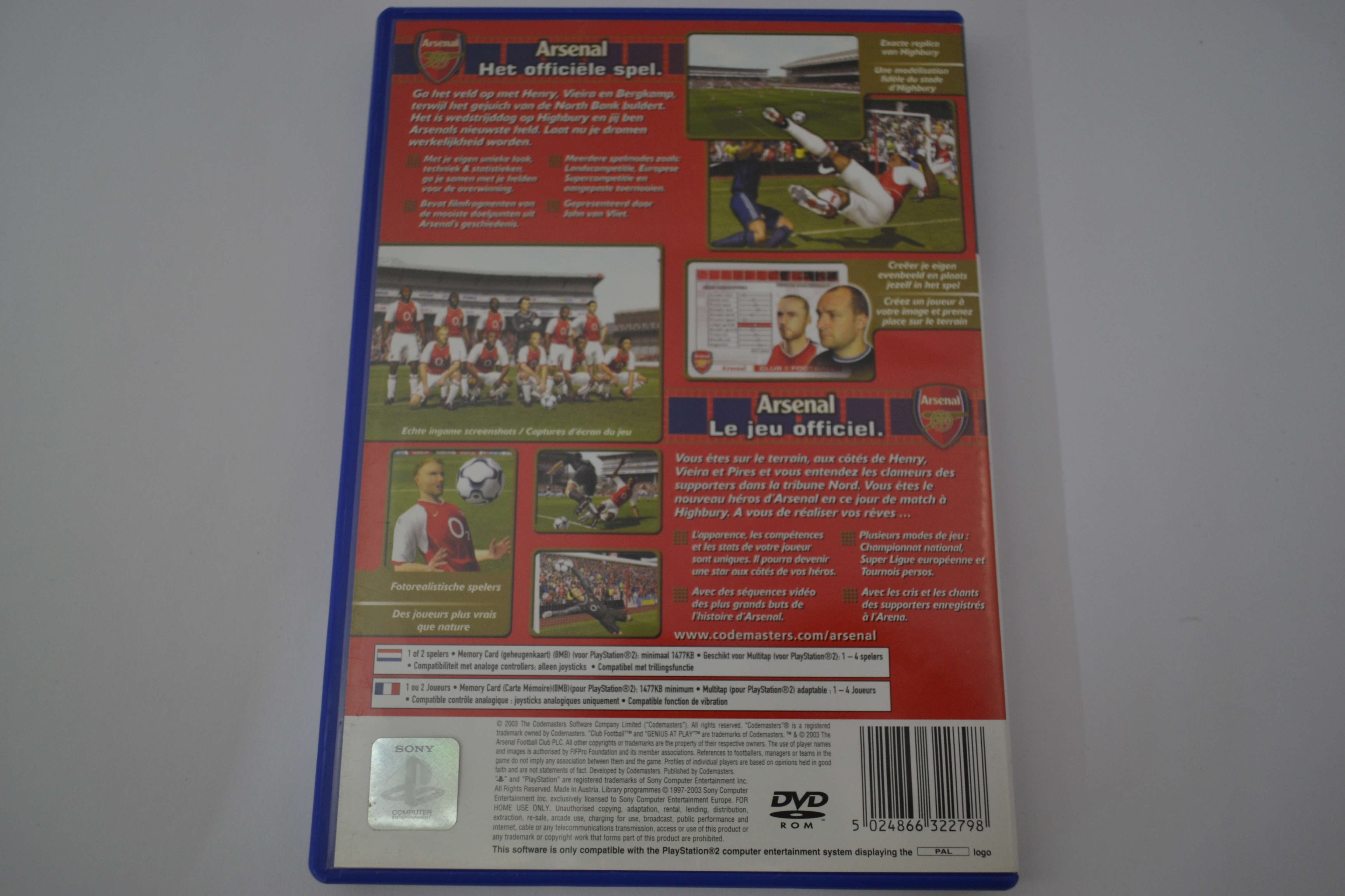 Arsenal - Club Football (PS2 PAL)
