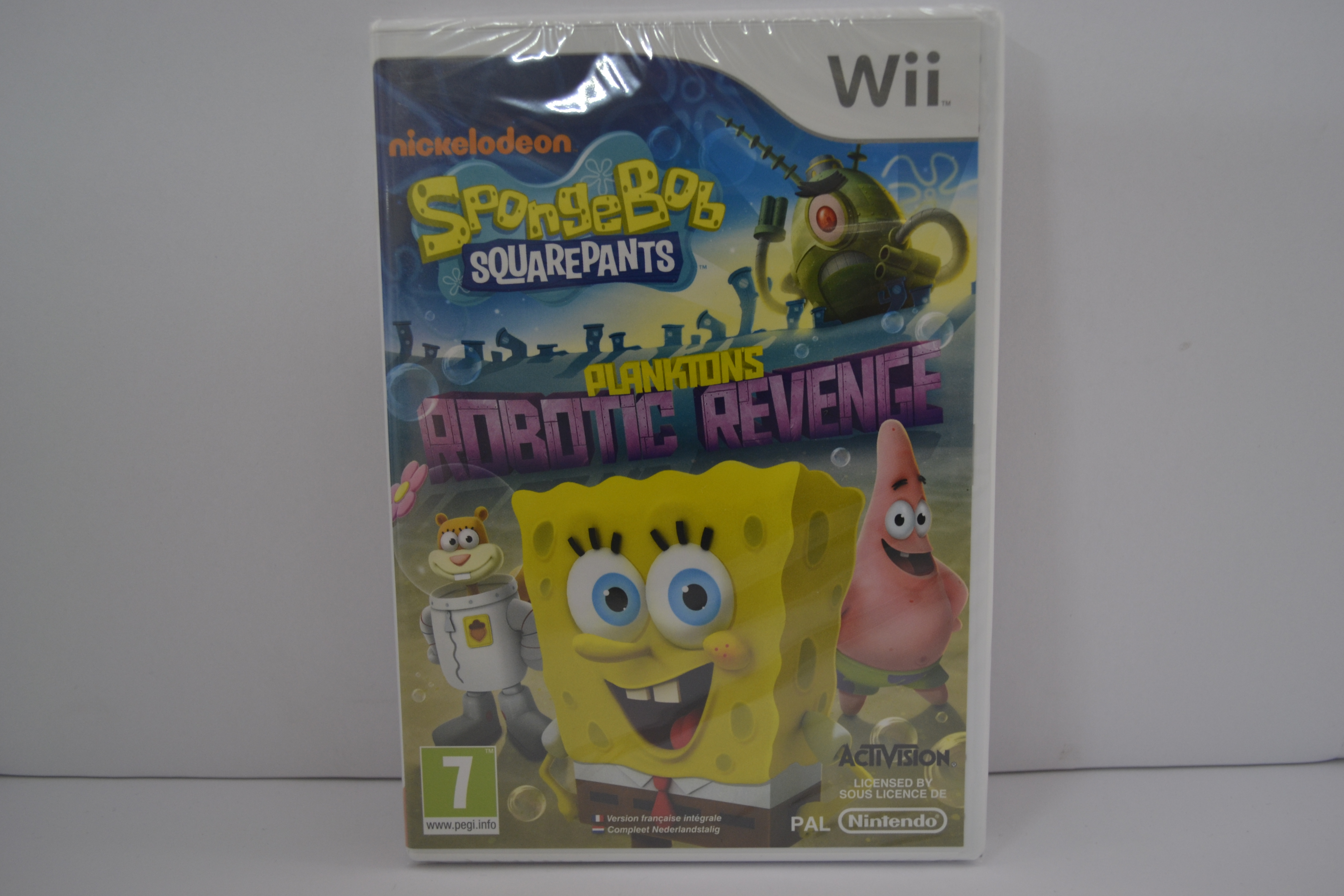 Spongebob Squarepants - Plankton's Robotic Revenge - SEALED (Wii FAH)