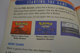 Pokemon Trainer's Guide Ruby / Sapphire (GBA NHAU MANUAL)