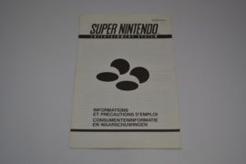 Super Nintendo (SNES FAH-3 MANUAL)