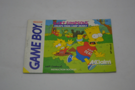 Bart Simpson's Escape From Camp Deadly (GB ASI MANUAL)
