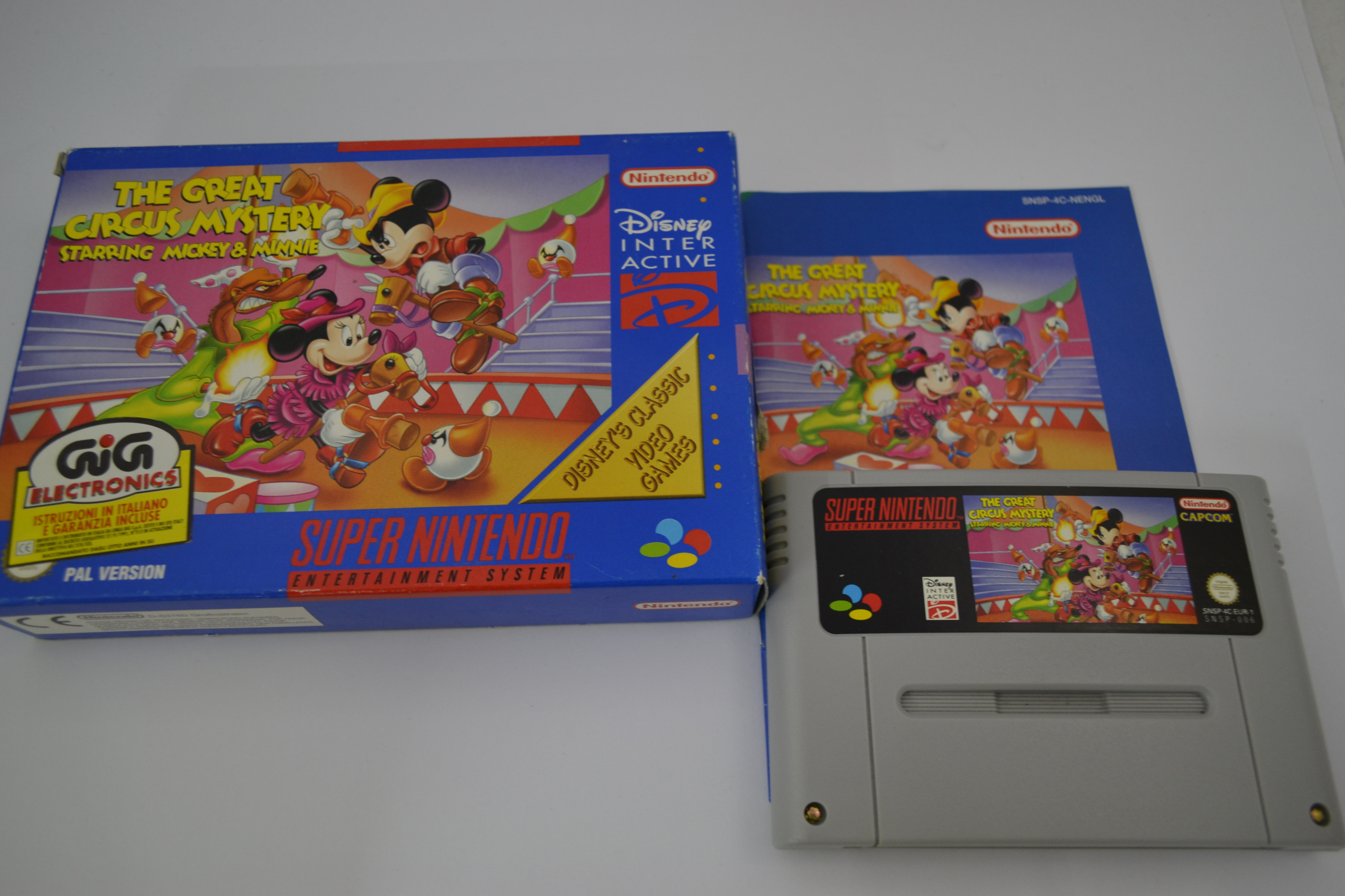 The Great Circus Mystery - Starring Mickey & Minnie (SNES NENGL CIB)