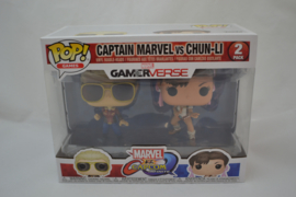 POP! Captain Marvel vs Chun-Li - Marvel vs Capcom Infinite - 2 pack New