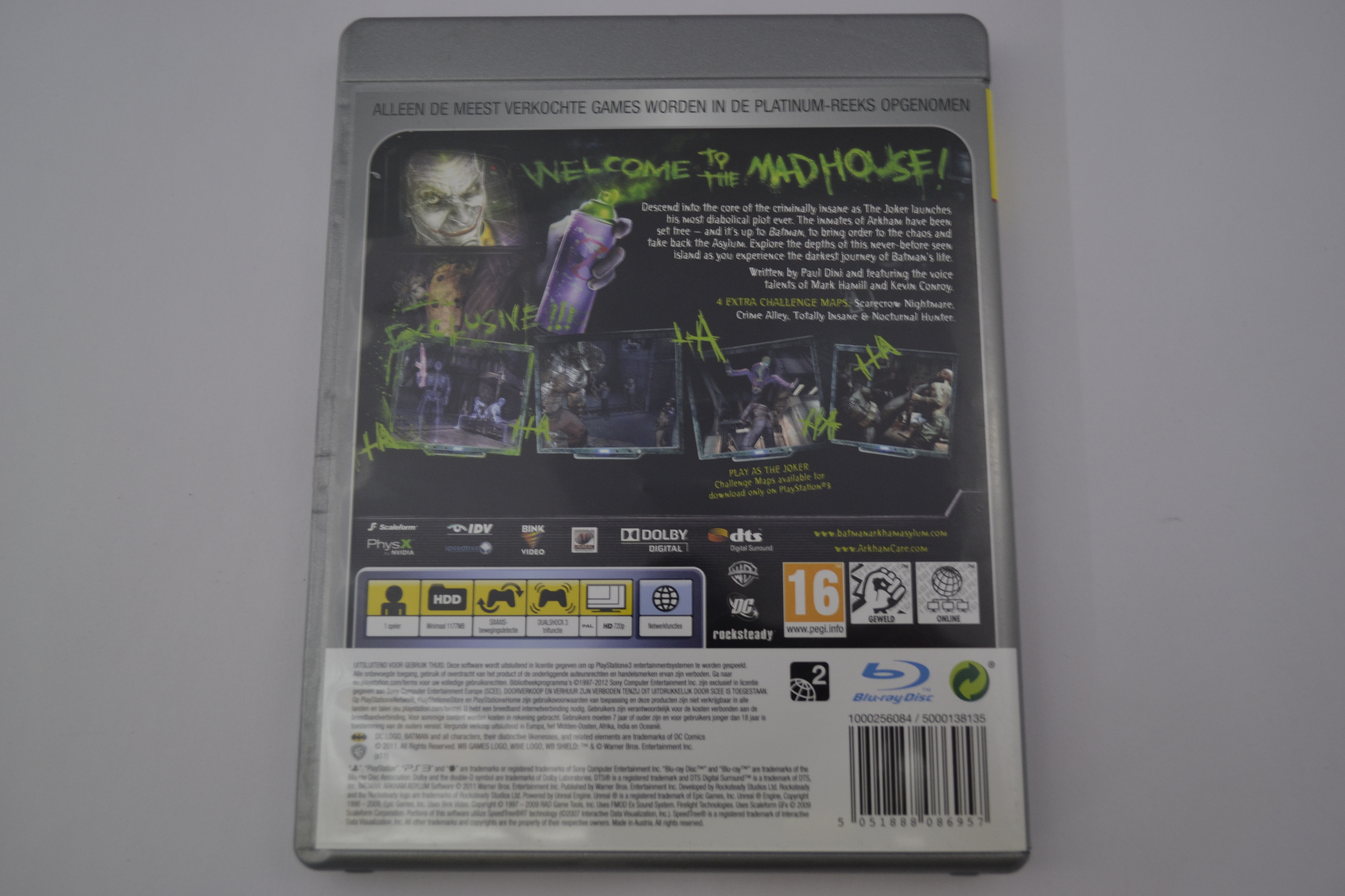 Batman Arkham Asylum - Platinum (PS3)