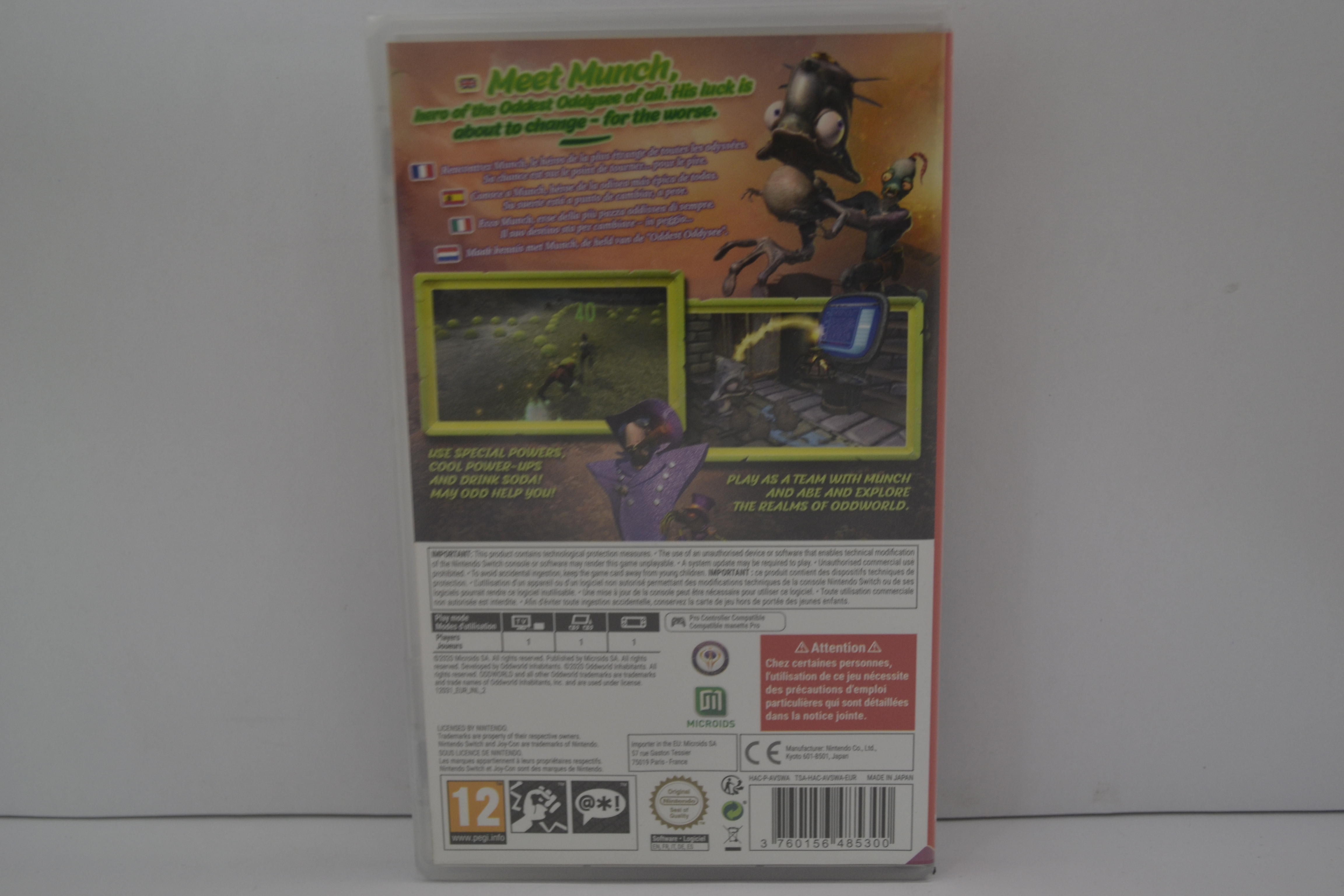 Oddworld Munch's Oddysee - SEALED (SWITCH EUR)