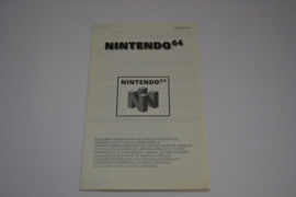 Consumer Information Precautions Booklet (N64 EUR-1)