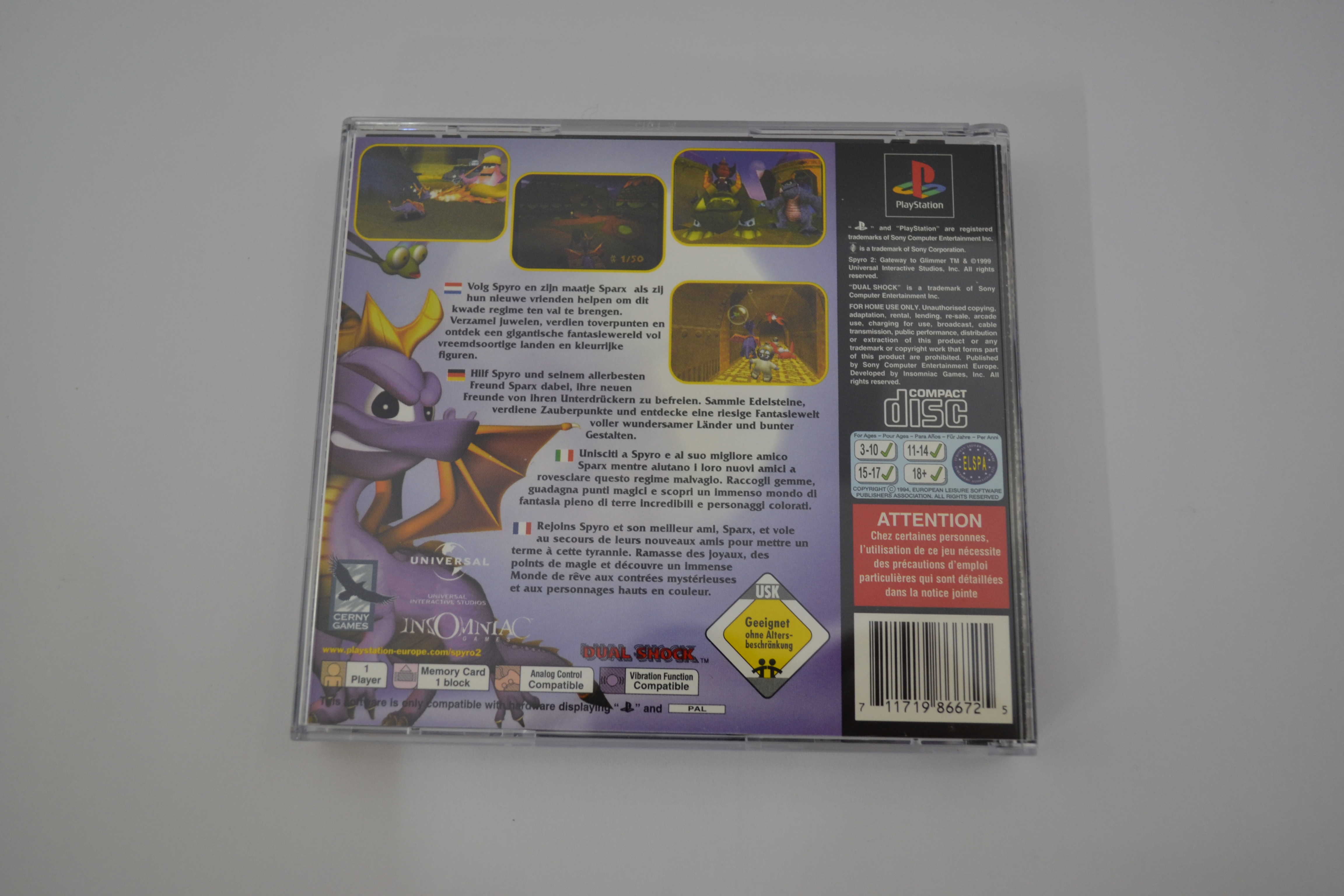 Spyro 2 - Gateway To Glimmer (PS1 PAL)