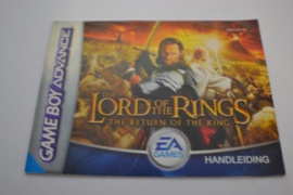 Lord of the Rings: The Return of the King (GBA HOL MANUAL)