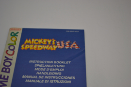 Mickey's Speedway USA (GBC NEU6 MANUAL)