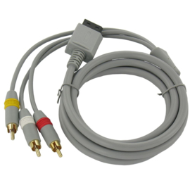 Thirdparty Wii AV kabel met 3 Tulp stekkers