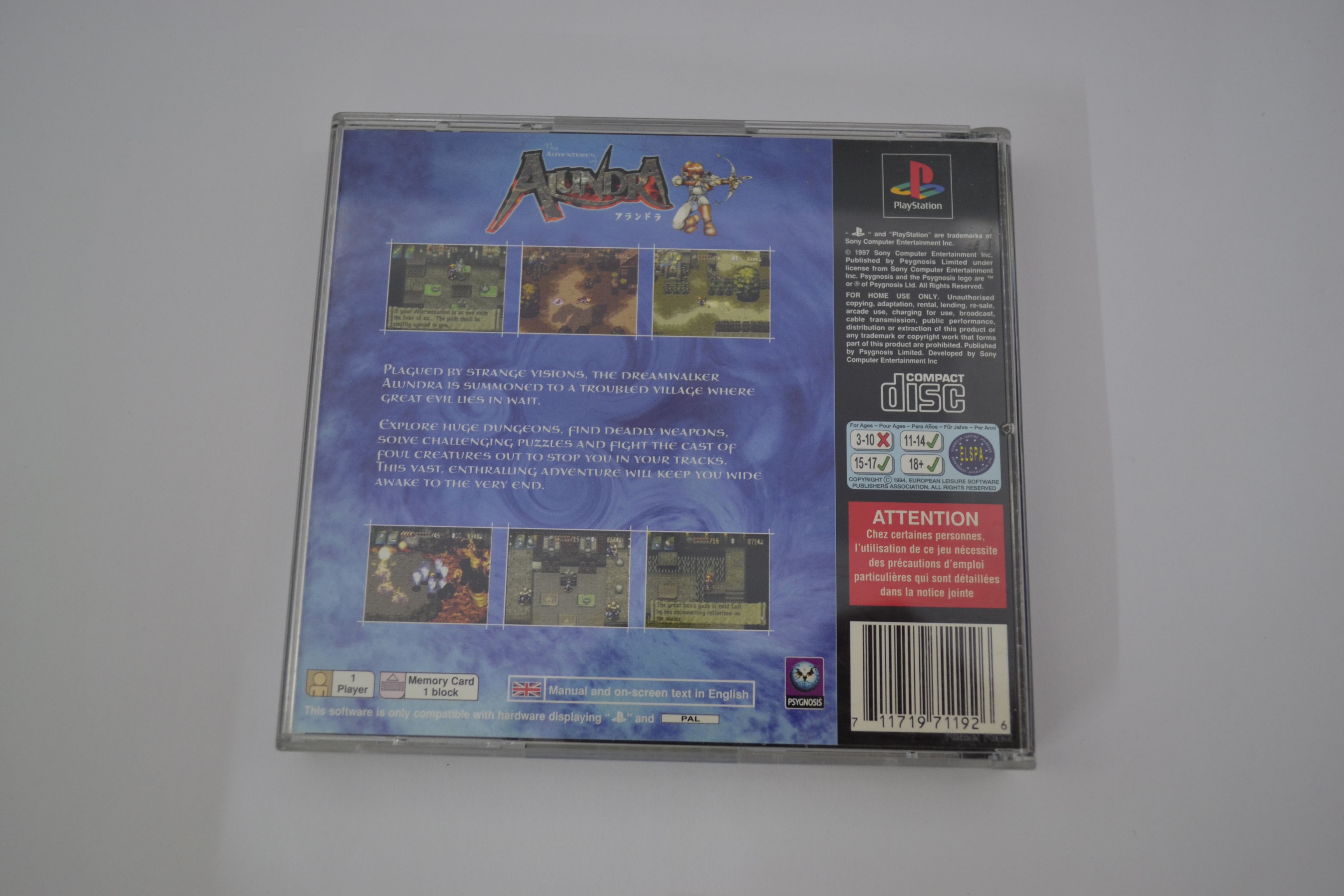 The Adventures Of Alundra (PS1 PAL0