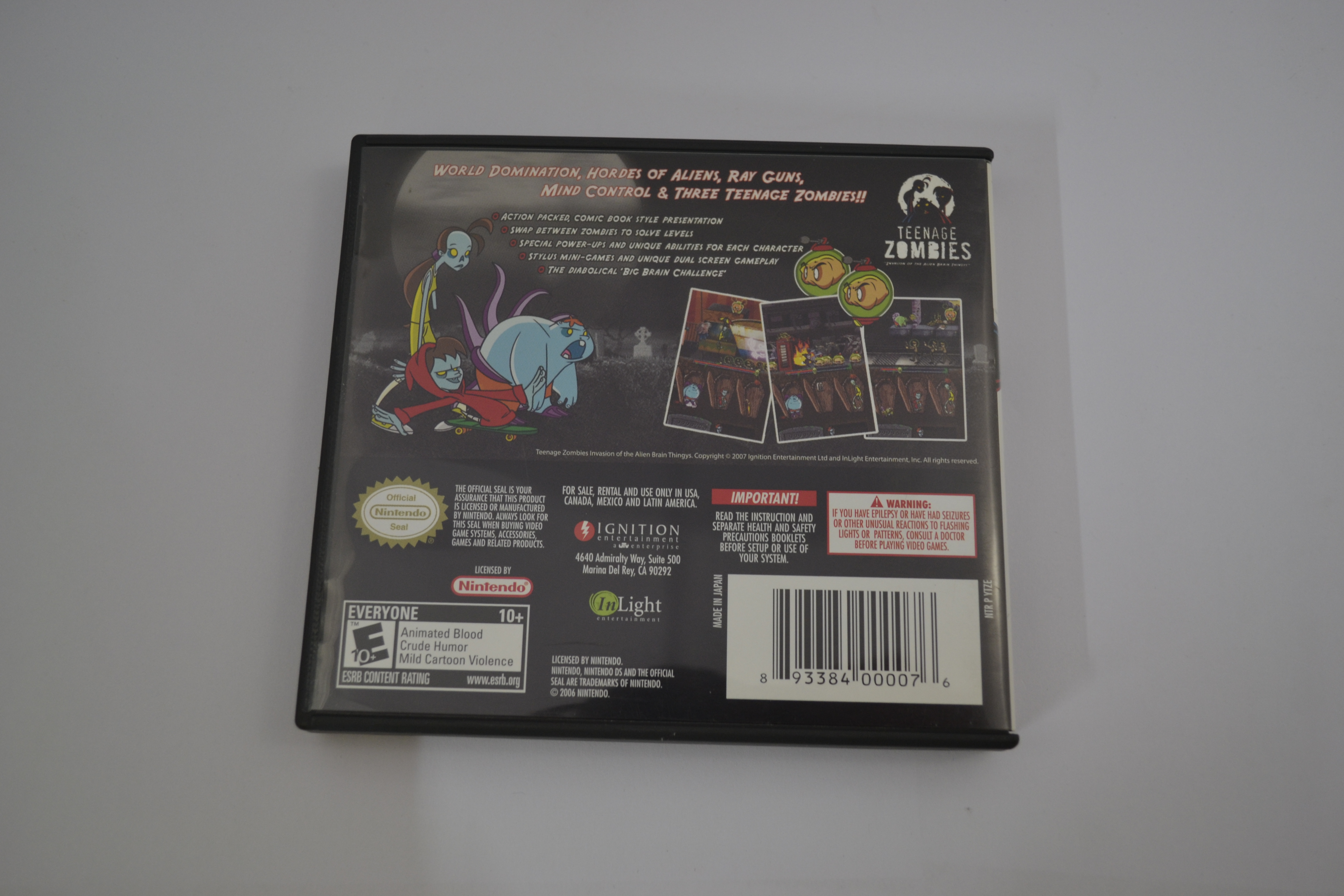 Teenage Zombies - Invasion of the Alien Brain Thingys (DS USA)