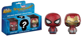 Pint Size Heroes Spider-Man Homecoming Spiderman, Iron Man & Mystery Figure NEW