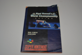 Nigel Mansell’s World Championship Racing (SNES FAH MANUAL)