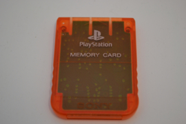 PlayStation 1 Official Memory Card (Transparent Orange)