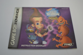 Jimmy Neutron  attack of the twonkies (GBA USA MANUAL)