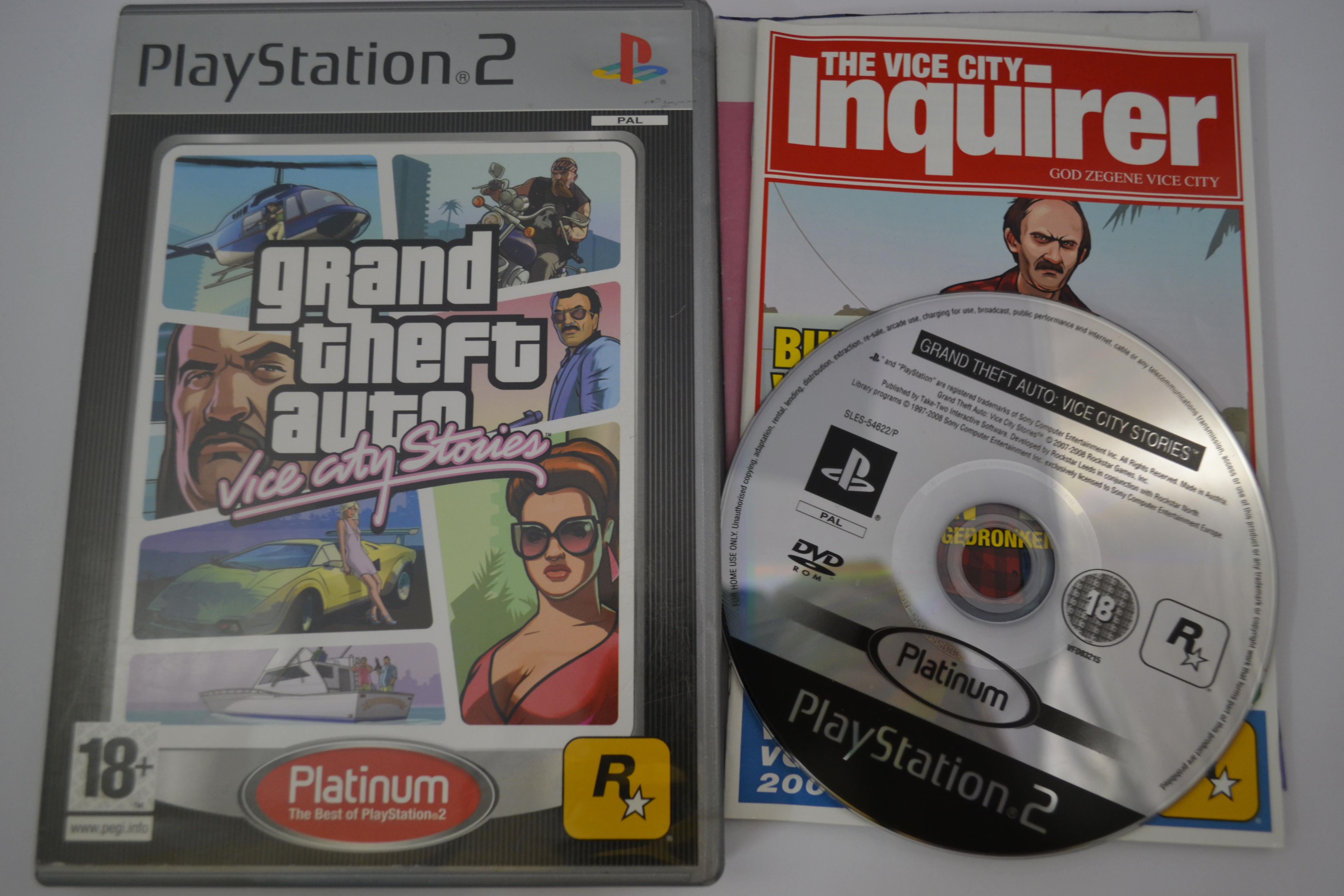 Grand Theft Auto - Vice City Stories - Platinum (PS2 PAL)
