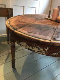 FRANSE RONDE TAFEL OP WIELTES / verkocht