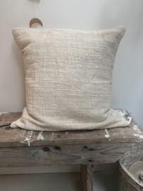 Pillow made from Waste Naturel Linnen -Original Home