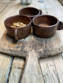 Houten bakjes van Mangohout