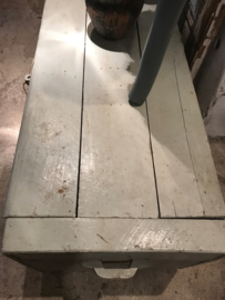 MOOIE OUDE GRIJSGROENE KIST