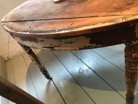 FRANSE RONDE TAFEL OP WIELTES / verkocht