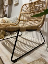 Lounge stoel rotan naturel
