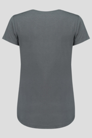 luxe dames bamboe t-shirt grijs