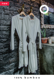 2x 100% bamboo kimono (made-to-order in Bali + natural dye)