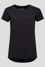 3x luxe dames bamboe t-shirt zwart