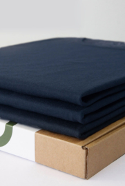 3x luxe bamboe t-shirt navy