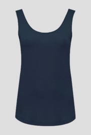 luxe dames bamboe singlet navy