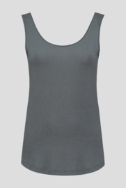 luxe dames bamboe singlet grijs