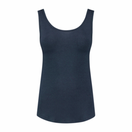 luxe dames bamboe singlet navy