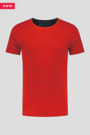 luxe bamboe t-shirt rood