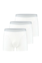 3x luxe bamboe boxershorts wit (2+1 gratis)