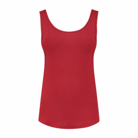 luxe dames bamboe singlet rood
