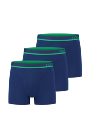 3x luxe bamboe boxershorts navy (2+1 gratis)