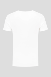 luxe bamboe t-shirt wit met v-hals