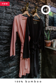 2x 100% bamboo kimono (made-to-order in Bali + natural dye)