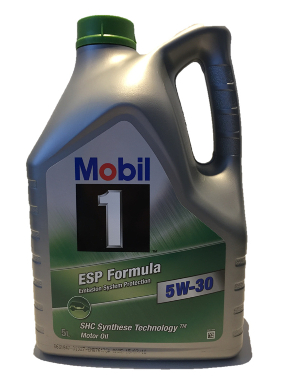 Mobil 1 ESP Formula 5W30, 5 liter 5w30 Mobil 1 DirectOil