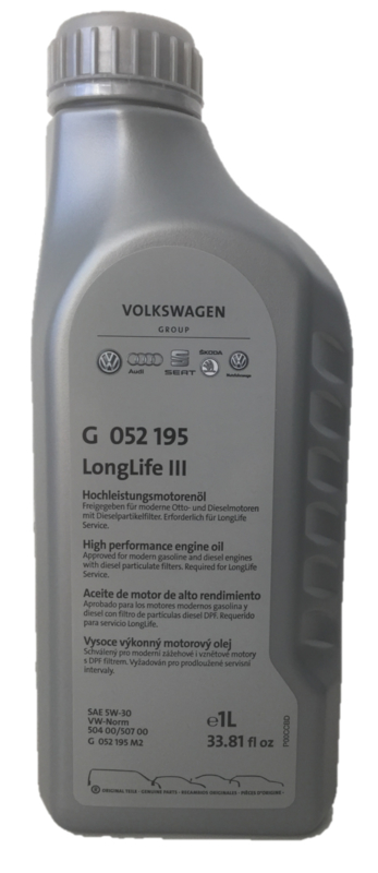 Volkswagen 5W-30 longlife III: VW, AUDI, SEAT, SKODA 1 liter | 5W-30 ...