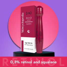 Hyaluron Augenkontur Serumroller mit Retinol und Squalan 15 ml