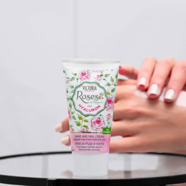 Hyaluron Hand- und Nagel Creme mit Rosenöl 50 ml