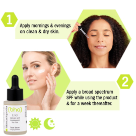 Gesichtsserum gegen Mitesser, Pickel und rote Beulen 30 ml