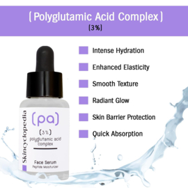 Vochtinbrengend gezichtsserum met 3% polyglutaminezuurcomplex 30 ml