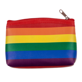 Regenboog geldbeurs Pride 12 x 9 cm