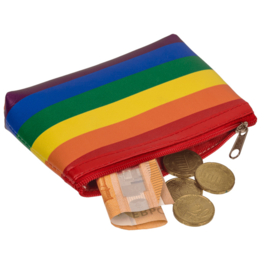 Regenboog geldbeurs Pride 12 x 9 cm